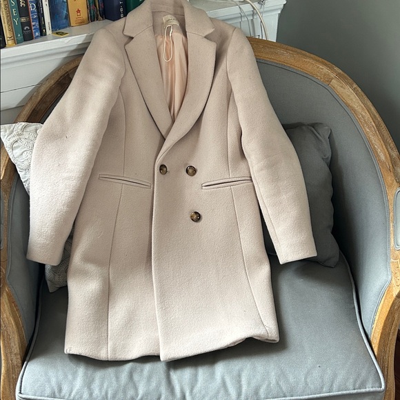 Sezane Johnson Coat Sand - Size 2 - Picture 3 of 6